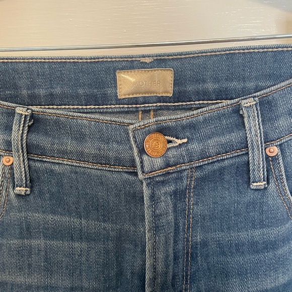 MOTHER Blue Skies Tomorrow Wash Skinny Not Skinny Jeans - Picture 2 of 7